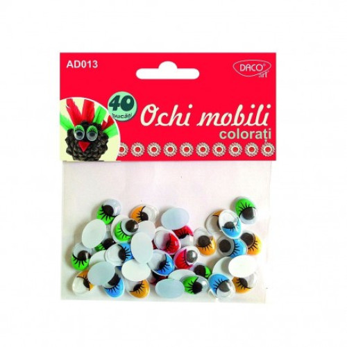 ACCESORII CRAFT - AD013  OCHI MOBILI COLORATI