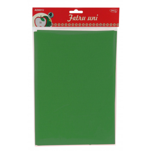 ACCESORII CRAFT - AD081V FETRU UNI SET 4 VERDE