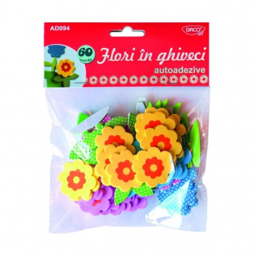 ACCESORII CRAFT - AD094 FLORI IN GHIVECI SPUMA AA 