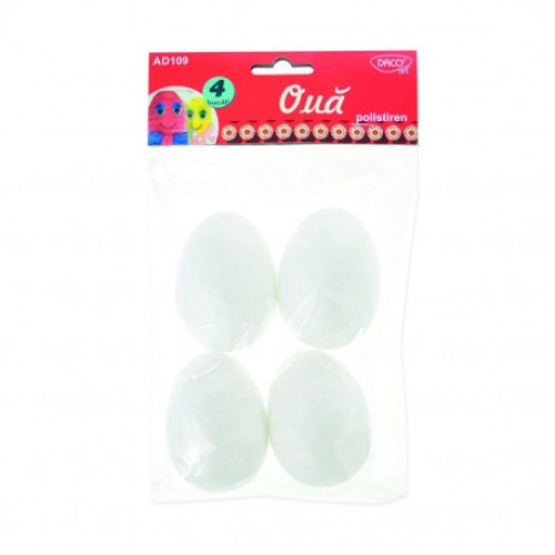 ACCESORII CRAFT - AD109 OUA POLISTIREN 6,5 CM SET 4 DACO