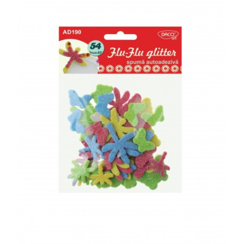 ACCESORII CRAFT - AD190 FLU-FLU GLITTER SPUMA AA DACO