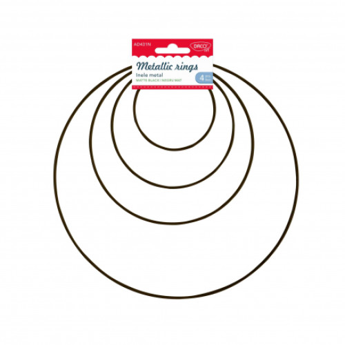 ACCESORII CRAFT - AD431N INELE METAL NEGRE DACO