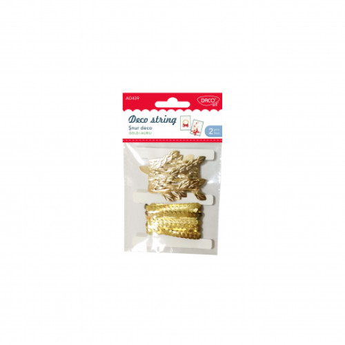 ACCESORII CRAFT - AD439 SNUR DECO AURIU DACO