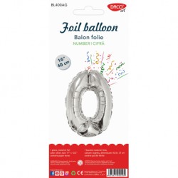 BALON FOLIE CIFRA 0 AURIU 40 CM DACO BL400AU
