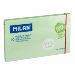 BLOC NOTES ADEZIV 126X76 VERDE PAL SUPER STICKY PASTEL MILAN