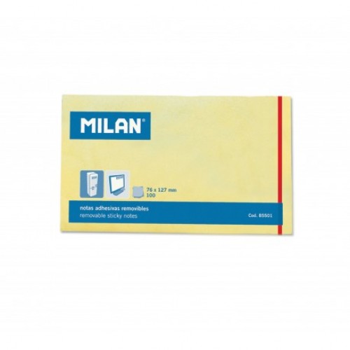 BLOC NOTES ADEZIV 127X76 GALBEN PAL