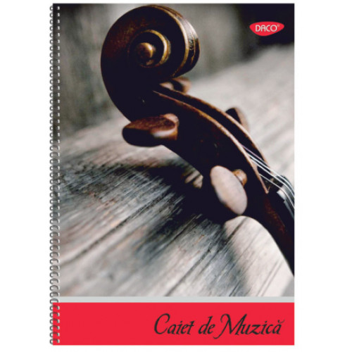 CAIET MUZICA A4 24 FILE SPIRA DACO
