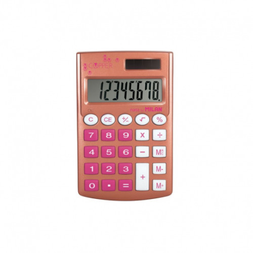 CALCULATOR 8DG MILAN COPPER 159601CPPBL