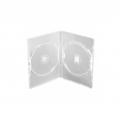 CARCASA DVD DUBLA TRANSPARENTA