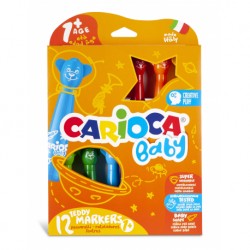 CARIOCA 12 CULORI TEDDY MARKERS BABY 42816