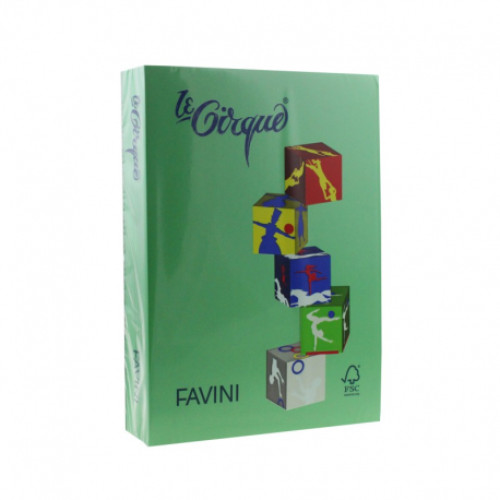 CARTON A3 COLOR 160G/MP 208 VERDE INCHIS FAVINI 