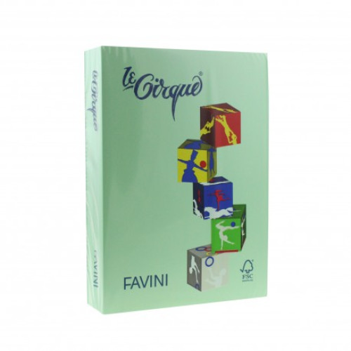 CARTON COLOR 160G/MP A4 107 VERDE DESCHIS FAVINI 