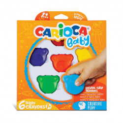 CREION CERAT 6 CULORI TEDDY CARIOCA 42956