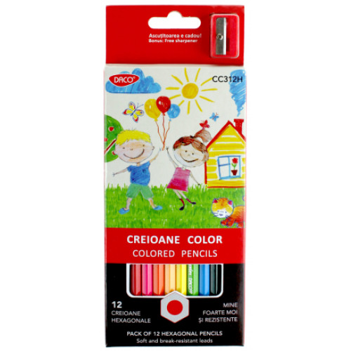 CREION COLOR 12 CULORI DACO HEXAGONAL CC312H