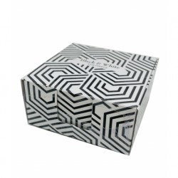 CUB HARTIE ALB CU SUPORT CARTON BLACK&WHITE