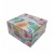 CUB HARTIE ALB CU SUPORT CARTON COLORFUL WAVES