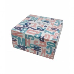 CUB HARTIE ALB CU SUPORT CARTON LETTERS PUZZLE