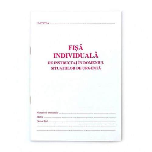 FISA INDIVIDUALA PSI A5