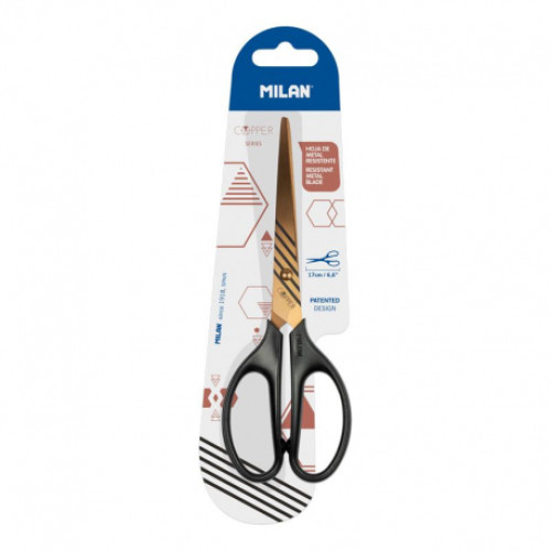 FOARFECA BIROU 17CM COPPER NEAGRA MILAN