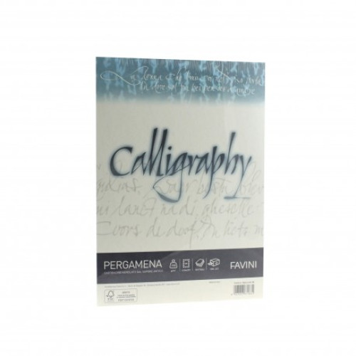 HARTIE CALIGRAFICA 190G/MP A4 50COLI NATUR FAVINI PERGAMENA 