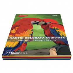 HARTIE COLORATA HR801  A4  100COLI  10CUL  DACO 80G/MP