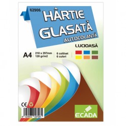 HARTIE GLASATA AUTOCOLANTA 6 FILE/SET ECADA