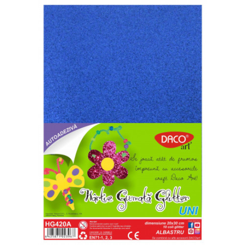 HARTIE GUMATA AA GLITTER HG420A 20X30CM 10COLI DACO