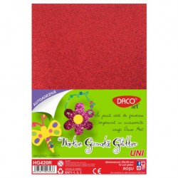 HARTIE GUMATA AA GLITTER HG420R 20X30CM 10 COLI DACO