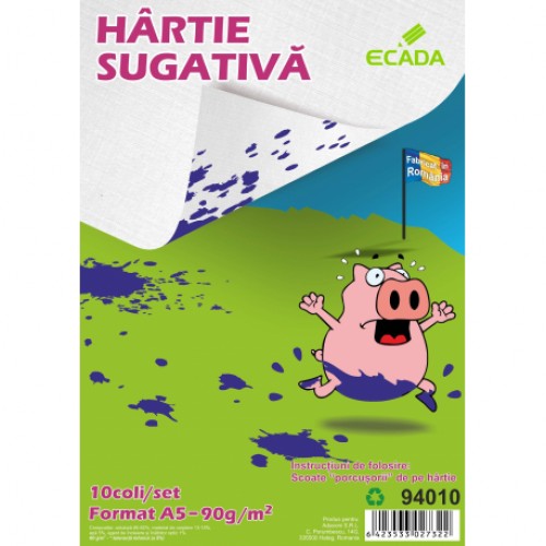 HARTIE SUGATIVA  A5 10 COLI/SET ECADA