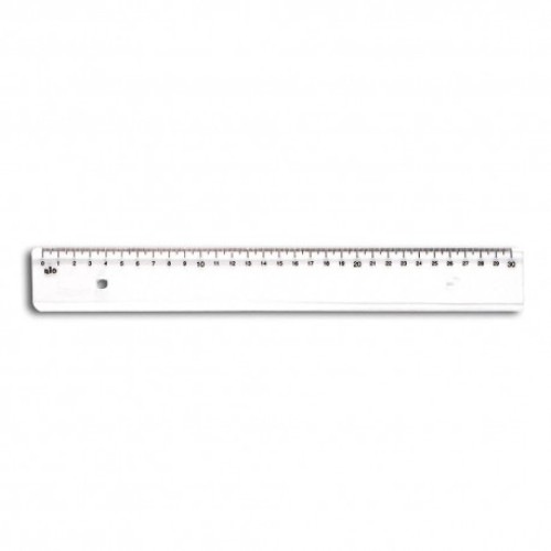 LINIAR 30 CM RIO TRANSPARENT 203