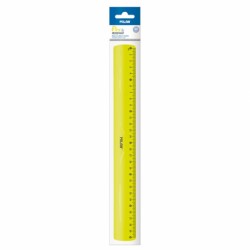 LINIAR 30CM FLEXIBIL GALBEN MILAN