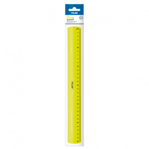 LINIAR 30CM FLEXIBIL GALBEN MILAN