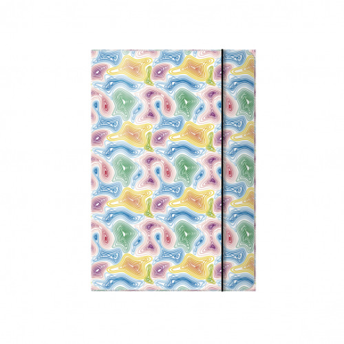 MAPA CARTON LAMINAT CU ELASTIC COLORFUL WAVES