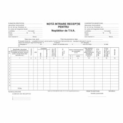 NOTA DE RECEPTIE FARA TVA L03738
