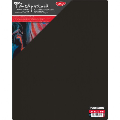 PANZA PICTURA NEAGRA PE SASIU 24X30CM DACO PZ2430N