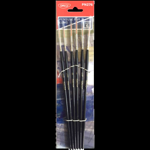 PENSULE SET 6 PAR SINTETIC VARF LUNG DACO PN276