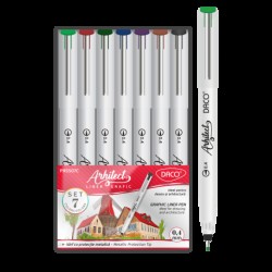 PIX DACO LINER GRAFIC ARHITECT COLOR SET 7 PX5507C