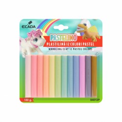 PLASTILINA 12 CULORI PASTEL ECADA