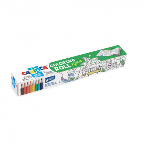 SET ROLA ADEZIVA PT. COLORAT 198X30CM+8 CREIOANE JUNGLA 42978