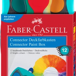 ACUARELE 12 CULORI TURCOAZ CONNECTOR FABER-CASTELL
