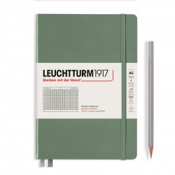 CAIET A5 AR COP. RIGIDA OLIVE LEUCHTTURM