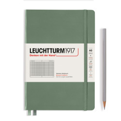 CAIET A5 AR COP. RIGIDA OLIVE LEUCHTTURM