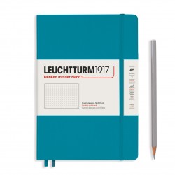 CAIET A5 PUNCTAT COP. RIGIDA ALBASTRU OCEAN LEUCHTTURM