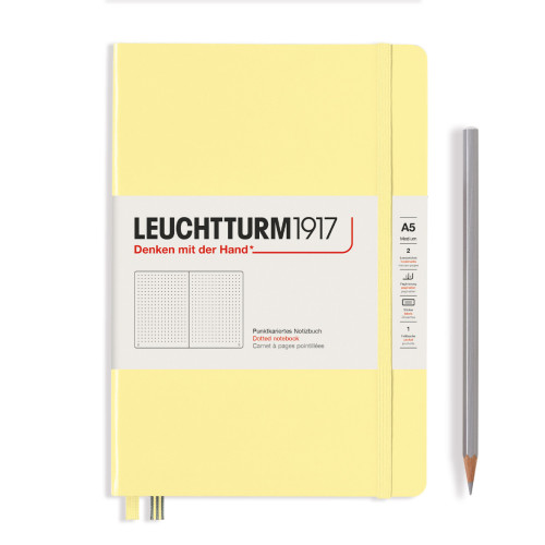 CAIET A5 PUNCTAT COP. RIGIDA VANILIE LEUCHTTURM