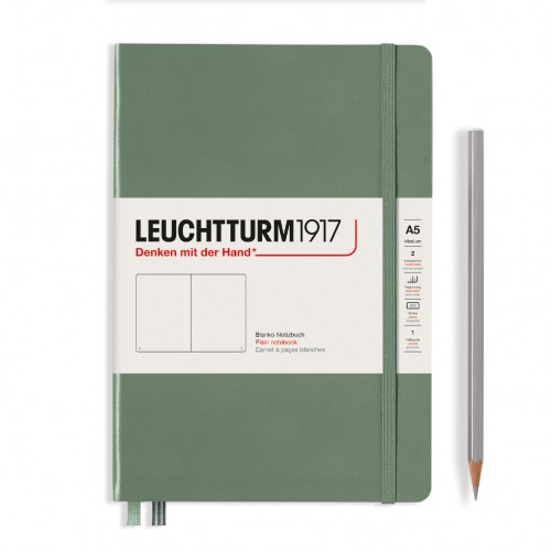 CAIET A5 VELIN COP. RIGIDA OLIVE LEUCHTTURM