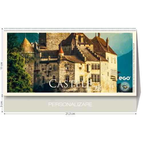 CALENDAR BIROU CASTELE 13 FILE 213*110MM EGO