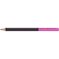 CREION GRAFIT B JUMBO GRIP TWO TONE NEGRU-ROZ 2022 FABER-CASTELL