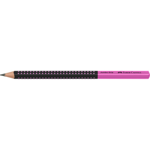 CREION GRAFIT B JUMBO GRIP TWO TONE NEGRU-ROZ 2022 FABER-CASTELL