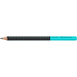 CREION GRAFIT B JUMBO GRIP TWO TONE NEGRU-TURCOAZ 2022 FABER-CASTELL