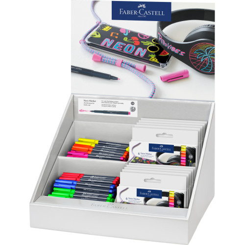 DISPLAY 120 BUC MARKER CREATIV NEON FABER-CASTELL